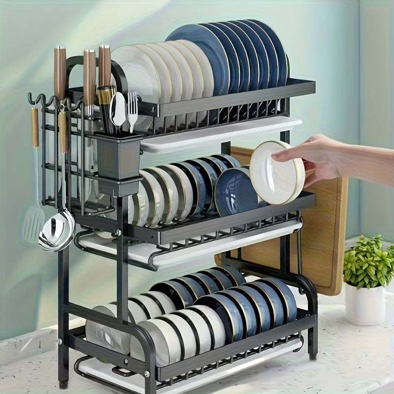 Escurridor de platos de 3 niveles + Regalo 🎁