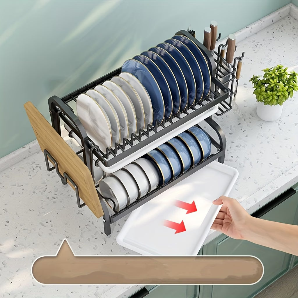 Escurridor de platos de 3 niveles + Regalo 🎁
