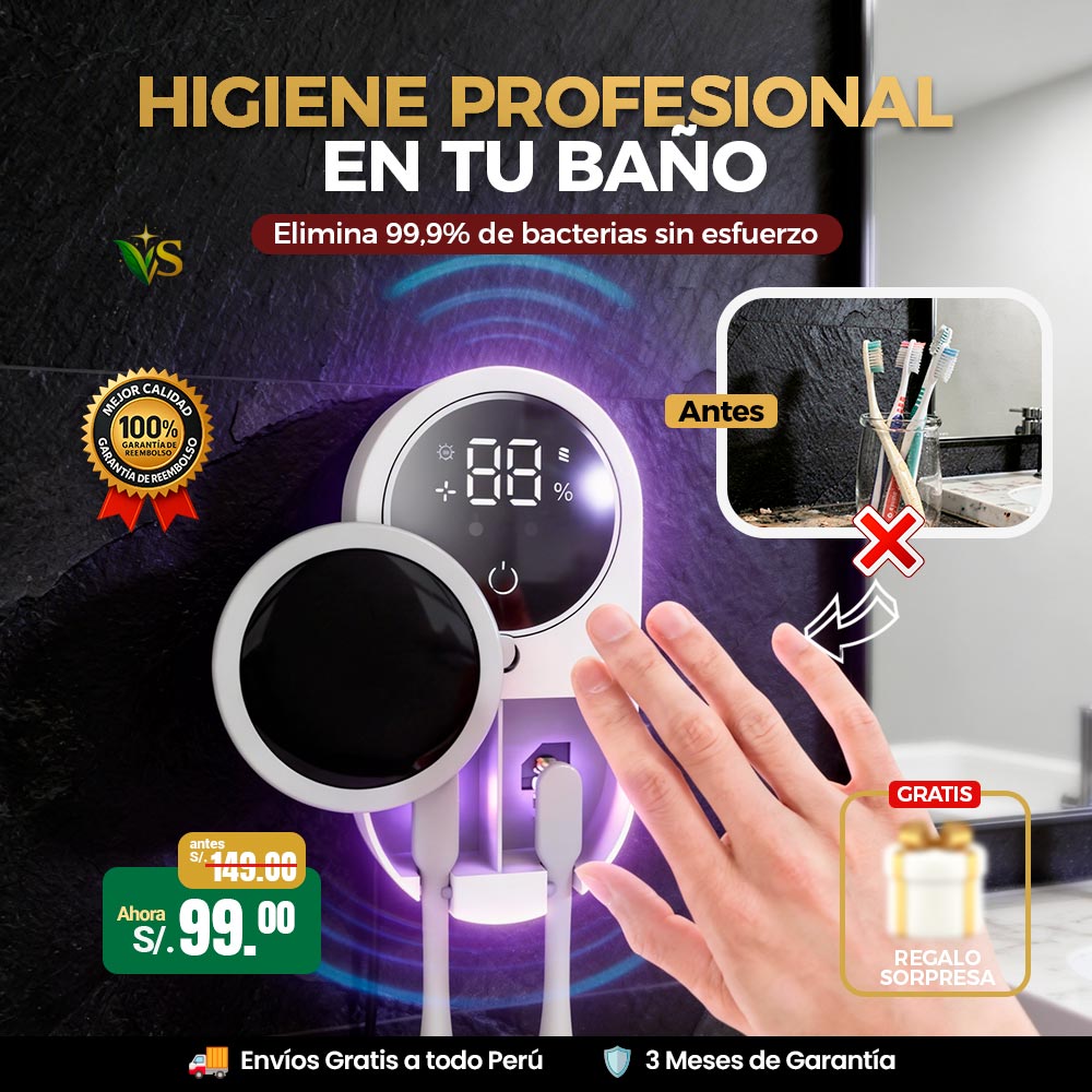 Esterilizador UV inteligente con sensor automático 🏆🛡️