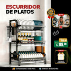 Escurridor de platos de 3 niveles + Regalo 🎁