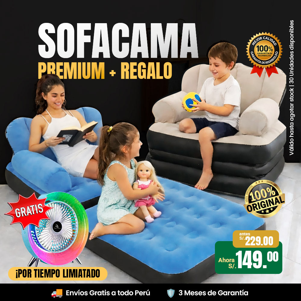 SofaCama Premium 🏆 Ventilador Gratis 🎁