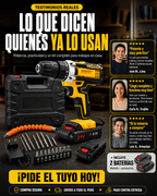 Taladro Percutor + Doble Batería 🎁